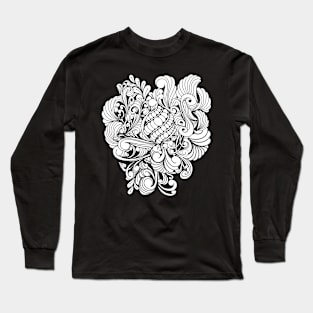 Elegant zentangle desing Long Sleeve T-Shirt